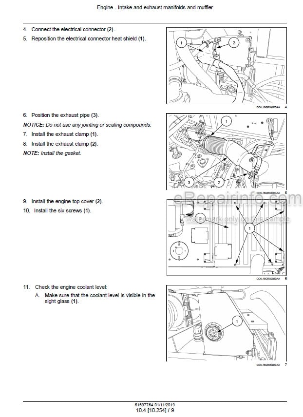 Photo 1 - New Holland 9070N 9080N Service Manual Grape Harvester 51697764