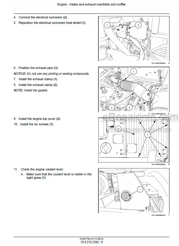 Photo 1 - New Holland 9070N 9080N Service Manual Grape Harvester 51697764