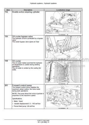 Photo 4 - New Holland 9090L 9090L Side Conveyor Tier 3 Service Manual Grape Harvester