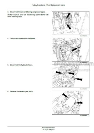 Photo 3 - New Holland 9090L T3ROW Tier 3 Service Manual Grape Harvester 51575409