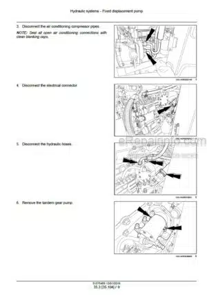 Photo 3 - New Holland 9090L T3ROW Tier 3 Service Manual Grape Harvester 51575409