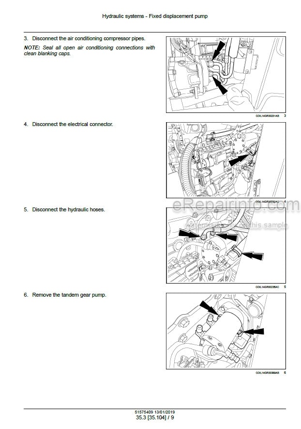 Photo 1 - New Holland 9090L T3ROW Tier 3 Service Manual Grape Harvester 51575409