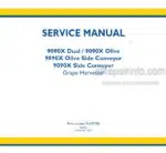 Photo 5 - New Holland 9090X Dual 9090X Olive 9090X Olive Side Conveyor 9090X Side Conveyor Service Manual Grape Harvester 51697780