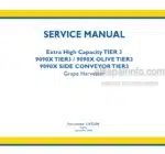Photo 5 - New Holland 9090X Olive 9090X Side Conveyor Tier 3 Service Manual Grape Harvester 51672696