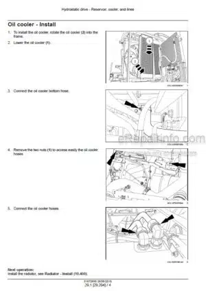 Photo 3 - New Holland 9090X Olive 9090X Side Conveyor Tier 3 Service Manual Grape Harvester 51672696