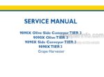 Photo 5 - New Holland 9090X Olive Side Conveyor Tier 3 Service Manual Grape Harvester