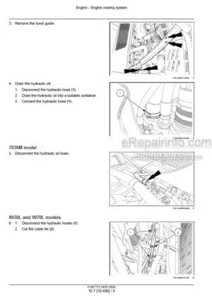 Photo 4 - New Holland 9090X Olive Side Conveyor Tier 3 Service Manual Grape Harvester