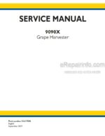 Photo 4 - New Holland 9090X Tier 4B Service Manual Grape Harvester 51617596