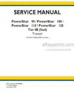 Photo 4 - New Holland 90 100 110 120 PowerStar Tier 4B Final Service Manual Tractor 51543580