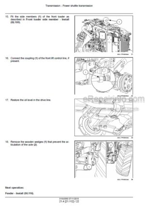 Photo 12 - New Holland 90 100 110 120 PowerStar Tier 4B Final Service Manual Tractor 51543580