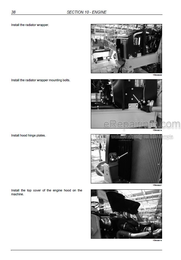 Photo 1 - New Holland B100C B100CLR B100CTC B110C B110CTC B115C Service Manual Backhoe Loader 84568042A