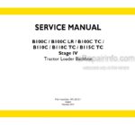 Photo 3 - New Holland B100C B100CLR B100CTC B110C B110CTC B115CTC Stage IV Service Manual Tractor Loader Backhoe 48126557