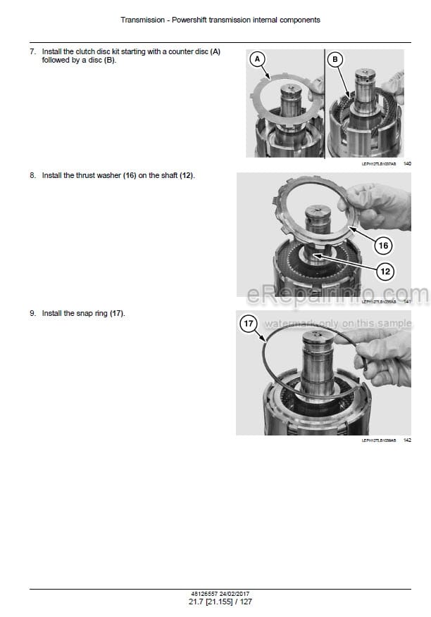 Photo 1 - New Holland B100C B100CLR B100CTC B110C B110CTC B115CTC Stage IV Service Manual Tractor Loader Backhoe 48126557