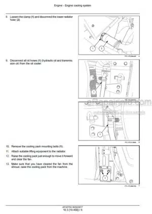 Photo 11 - New Holland B80B Service Manual Backhoe Loader 48143704