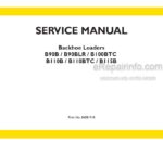 Photo 4 - New Holland B90B B90BLR B100BTC B110B B110BTC B115B Service Manual Backhoe Loader 84581918