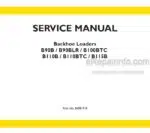 Photo 4 - New Holland B90B B90BLR B100BTC B110B B110BTC B115B Service Manual Backhoe Loader 84581918