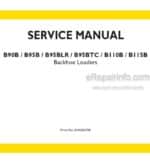 Photo 4 - New Holland B90B B95B B95BLR B95BTC B110B B115B Service Manual Backhoe Loader 84428670B