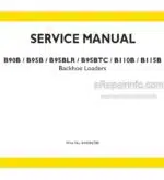 Photo 4 - New Holland B90B B95B B95BLR B95BTC B110B B115B Service Manual Backhoe Loader 84428670B