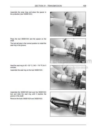 Photo 10 - New Holland B90B B90BLR B100B B100BLR B100BTC B110B B110BTC B115B Service Manual Backhoe Loader 84428663B