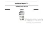 Photo 4 - New Holland B90B B95B B95BLR B95BTC B110B B115B Tier 3 Repair Manual Backhoe Loader 87643850B