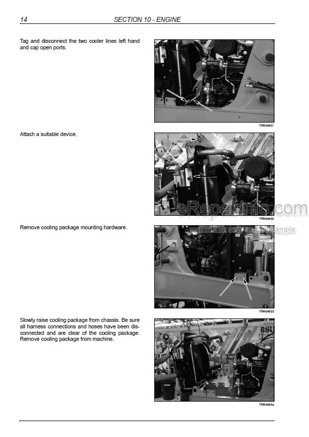 Photo 1 - New Holland B95C B95CTC B95CLR B110C Tier 4 Service Manual Loader Backhoe 84596886A