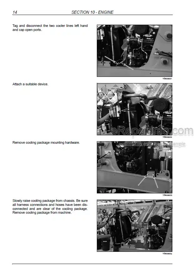 Photo 1 - New Holland B95C B95CTC B95CLR B110C Tier 4 Service Manual Loader Backhoe 84596886A