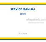 Photo 5 - New Holland BB9090 Service Manual Large Rectangular Baler 87749049B