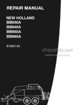 Photo 4 - New Holland BB930A BB940A BB950A BB960A Repair Manual Big Baler 87585143