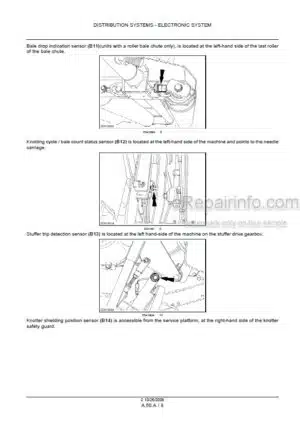 Photo 4 - New Holland BB930A BB940A BB950A BB960A Repair Manual Big Baler 87585143