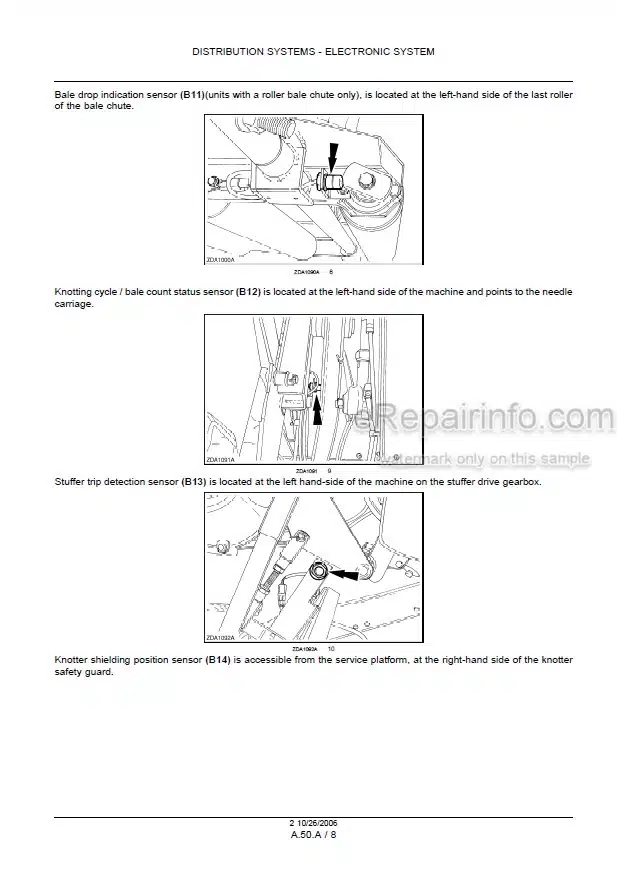 Photo 1 - New Holland BB930A BB940A BB950A BB960A Repair Manual Big Baler 87585143