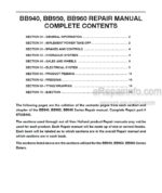 Photo 4 - New Holland BB940 BB950 BB960 Repair Manual Baler 87028440