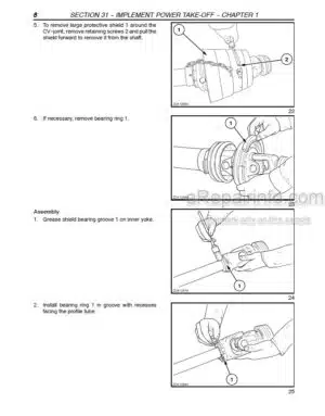 Photo 10 - New Holland BB940 BB950 BB960 Repair Manual Baler 87028440