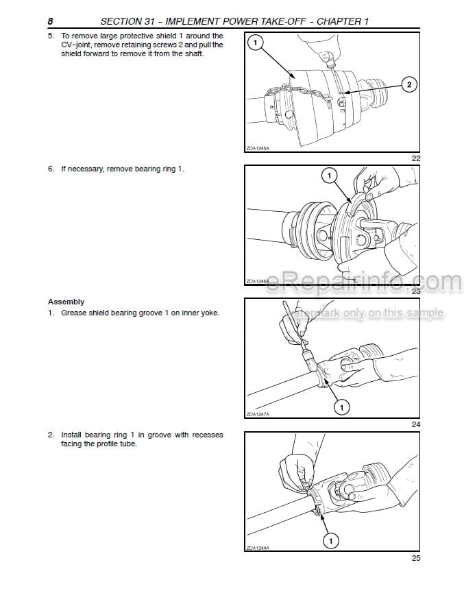 Photo 1 - New Holland BB940 BB950 BB960 Repair Manual Baler 87028440