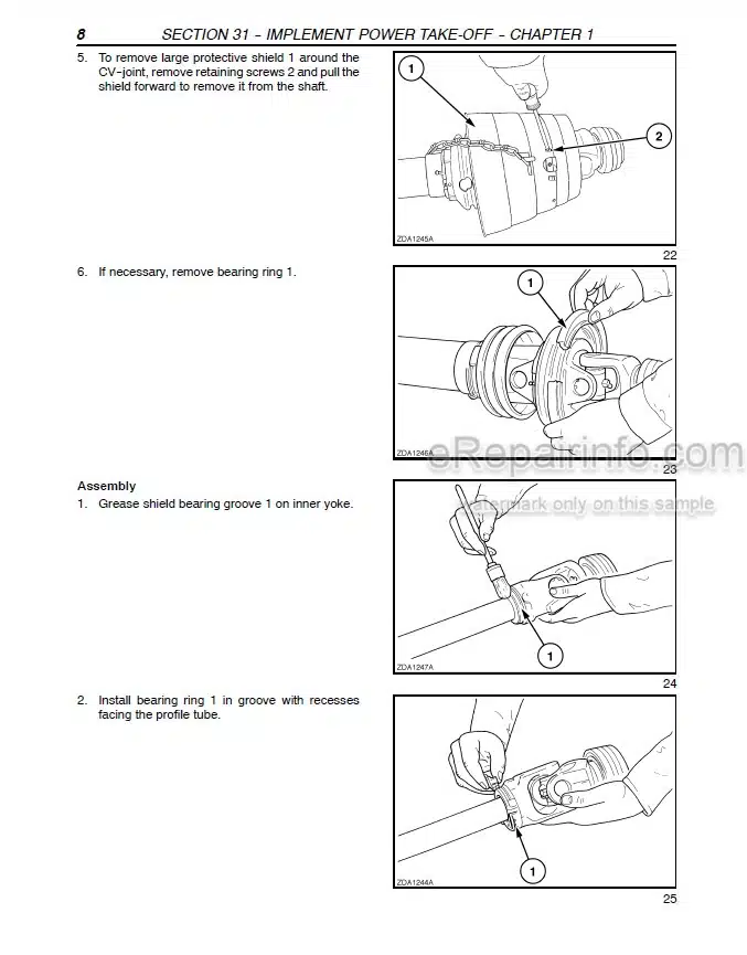 Photo 1 - New Holland BB940 BB950 BB960 Repair Manual Baler 87028440