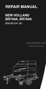 Photo 4 - New Holland BE740A BR750A Service Manual Round Baler 6046624100