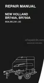 Photo 4 - New Holland BE740A BR750A Service Manual Round Baler 6046624100