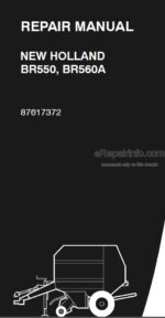 Photo 4 - New Holland BR550 BR560A Repair Manual Baler 87617372
