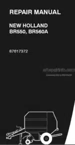 Photo 4 - New Holland BR550 BR560A Repair Manual Baler 87617372