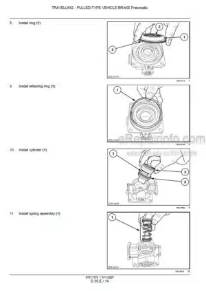 Photo 7 - New Holland BR560 Combi Repair Manual Baler 87617378