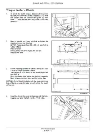 Photo 1 - New Holland BR6080 BR6090 Service Manual Round Baler 87711071B