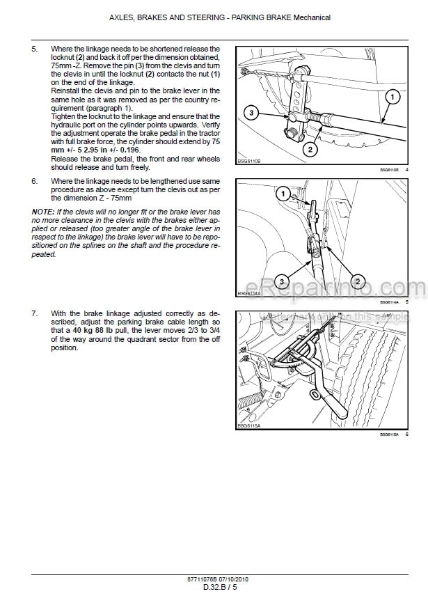 Photo 1 - New Holland BR6090 Combi Service Manual Round Baler 87711078B