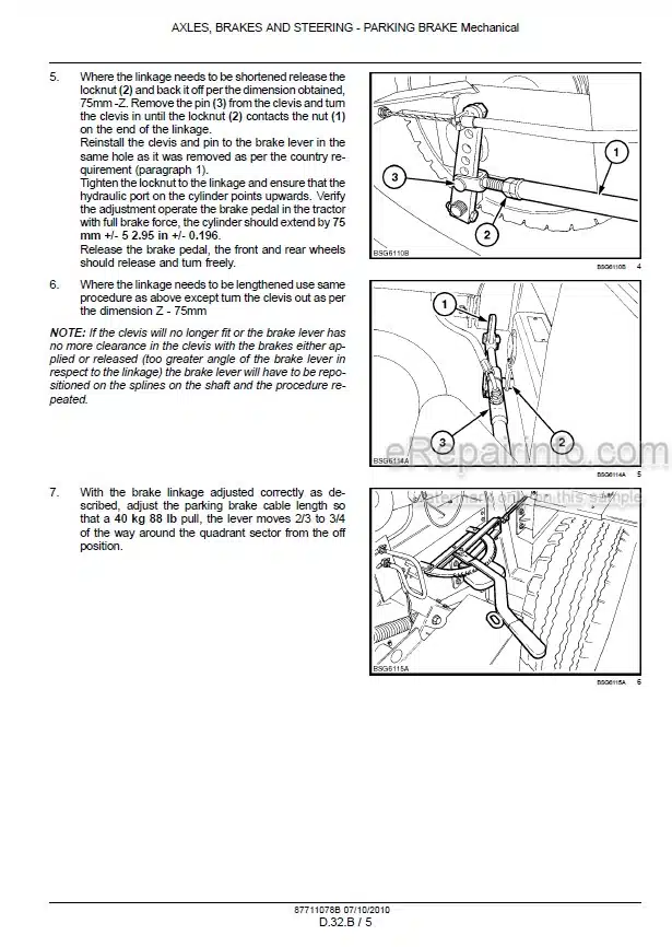 Photo 1 - New Holland BR6090 Combi Service Manual Round Baler 87711078B