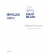 Photo 4 - New Holland BR7050 Repair Manual Round Baler 87728696