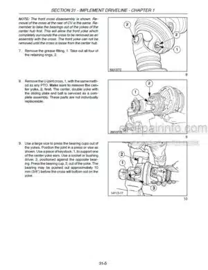 Photo 1 - New Holland BR7050 Repair Manual Round Baler 87728696