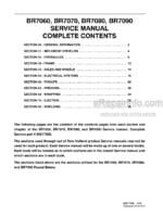 Photo 5 - New Holland BR7060 BR7070 BR7080 BR7090 Service Manual Round Baler 84217330