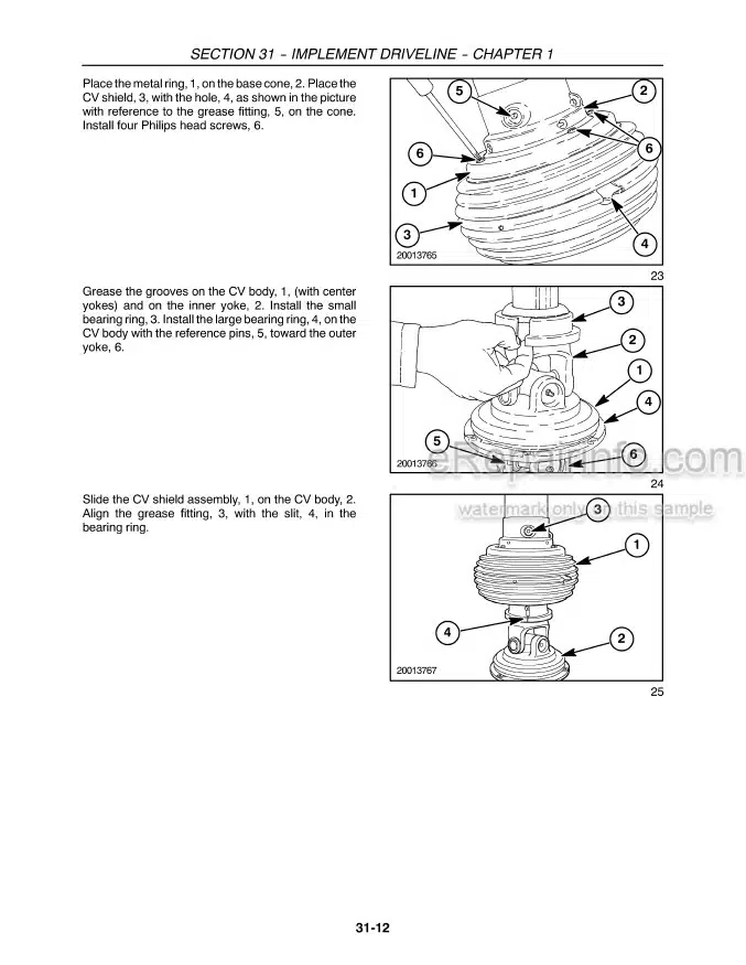 Photo 1 - New Holland BR7060 BR7070 BR7080 BR7090 Service Manual Round Baler 84217330