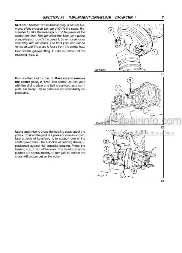 Photo 1 - New Holland BR7060 BR7070 Service Manual Round Baler 84275654