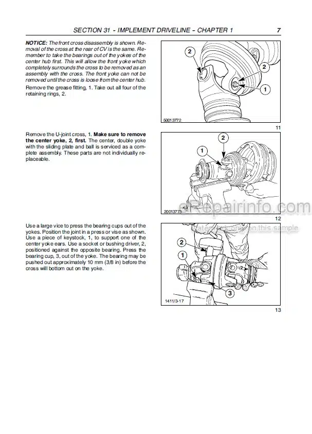 Photo 1 - New Holland BR7060 BR7070 Service Manual Round Baler 84275654