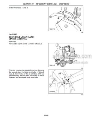 Photo 8 - New Holland BR740A BR750A BR770A BR780A Repair Manual Round Baler 87606299