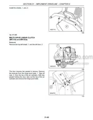 Photo 11 - New Holland BR740A BR750A BR770A BR780A Repair Manual Round Baler 87606299